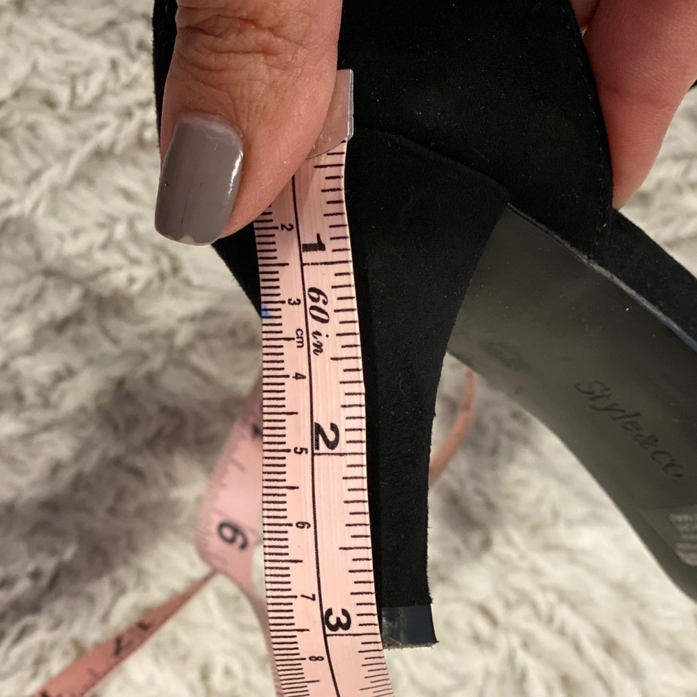 Style & co dress sandals Black 7.5 - Picture 6 of 6